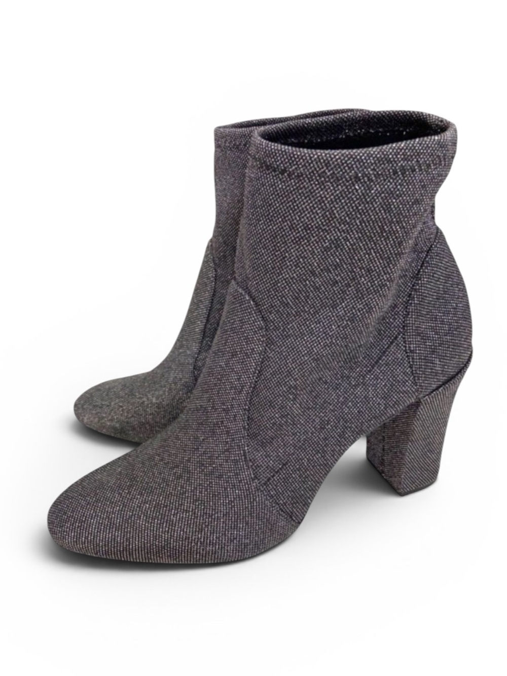 Schutz Ditte Stretch Knit Metallic Bootie